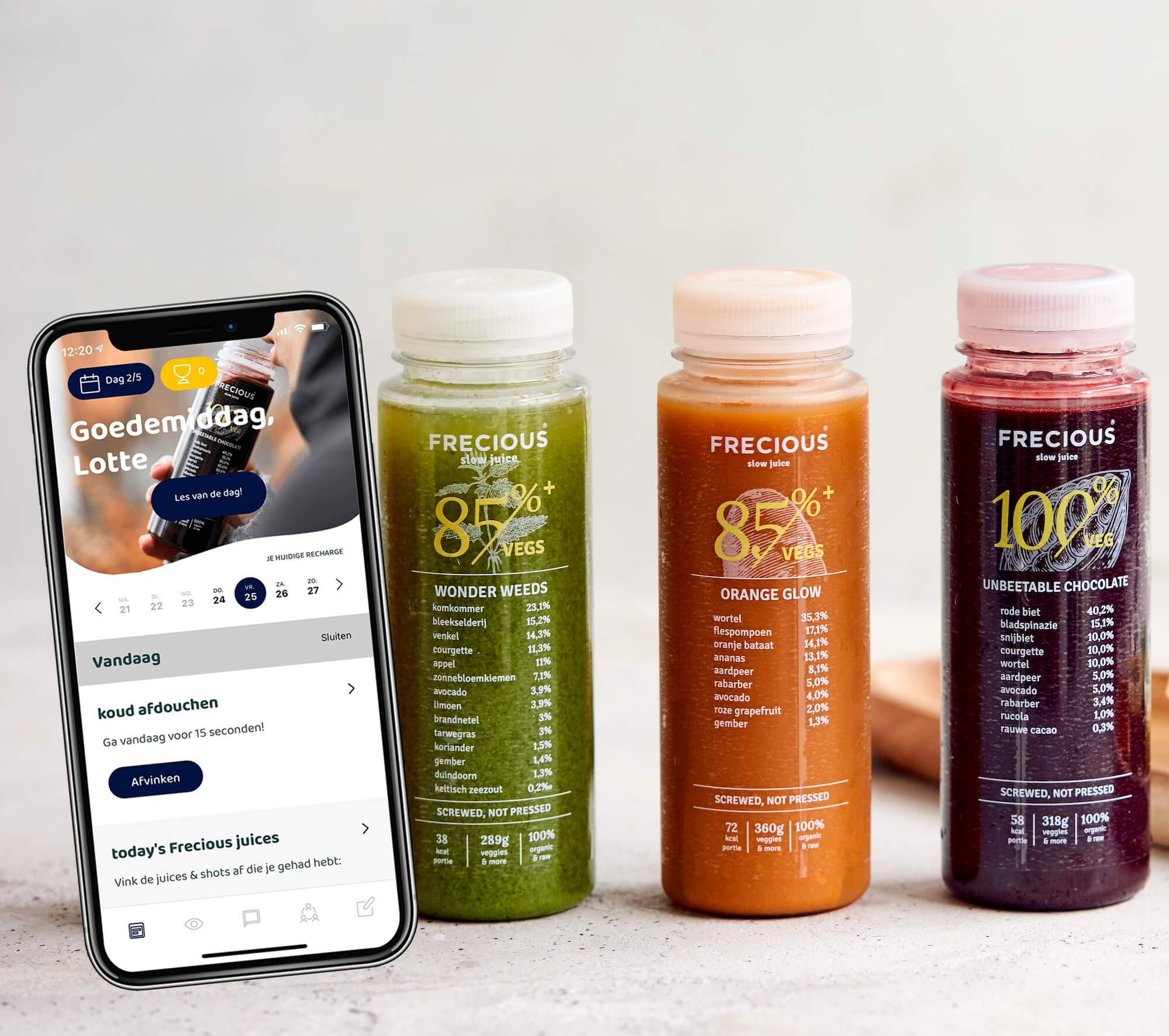 Frecious Sapvasten Detox kuur met app-begeleiding